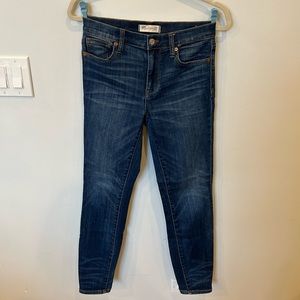 Madewell High Riser Skinny - Blue Denim